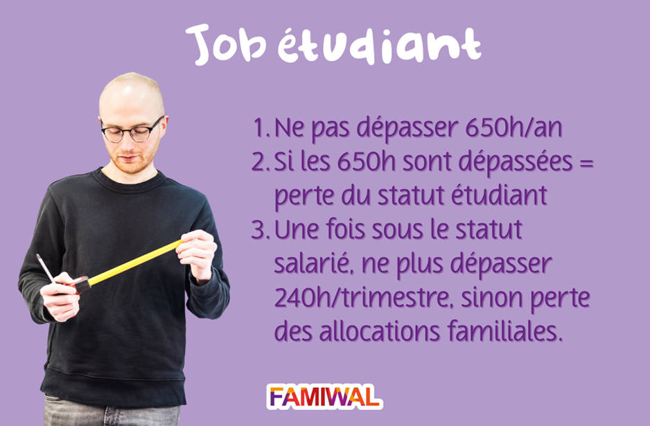 job étudiant allocations familiales